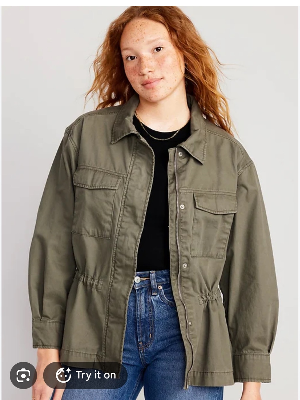 Old Navy Utility Jacket in Olive